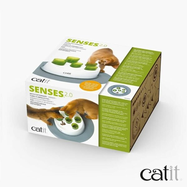 Juguete en tubos de comida seca para gatos Catit Senses